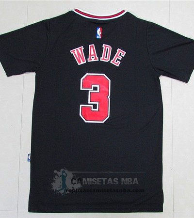 Camiseta Manga Corta Bulls Wade Negro